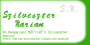 szilveszter marian business card